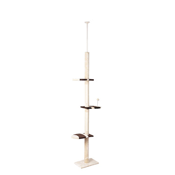 PaWz Cat Scratching Post Tree Condo Furniture Scratcher Tower 228-288 High Cream PaWz